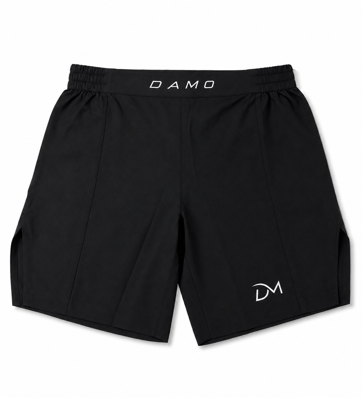 Dark/black onyx MMA, BJJ and training shorts with space for logos